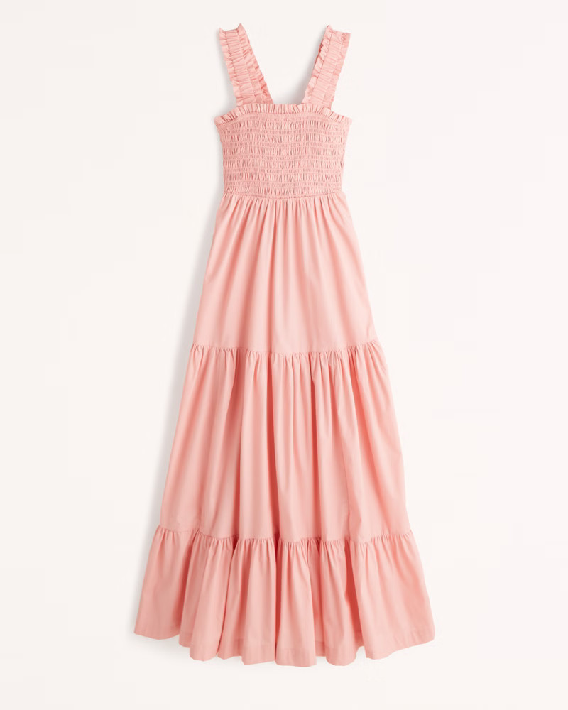 Smocked Bodice Easy Maxi Dress | Abercrombie & Fitch (US)