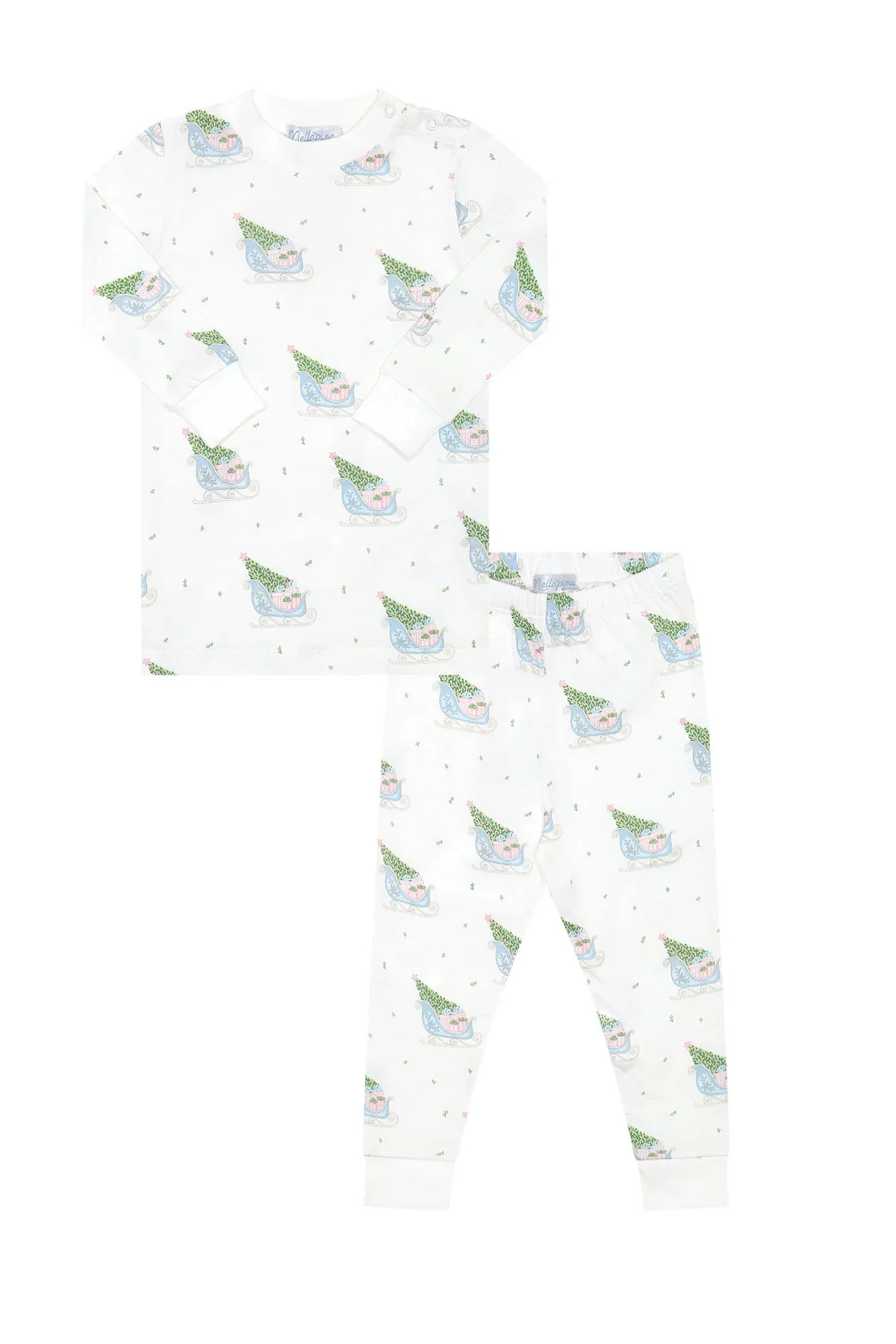 Nellapima Pink Merry Sleighs Pajamas | Persnickety