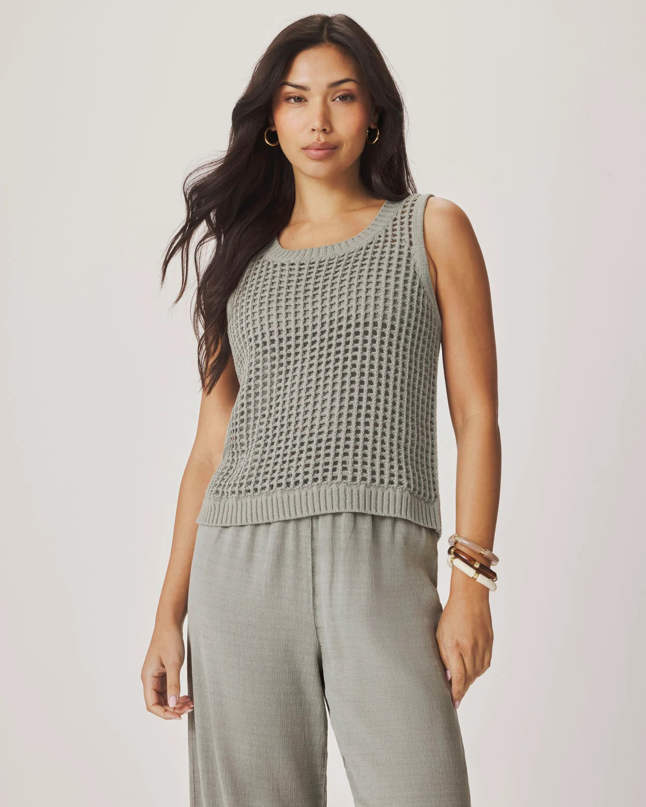 Splendid - Camellia Knit Tank - White | Splendid