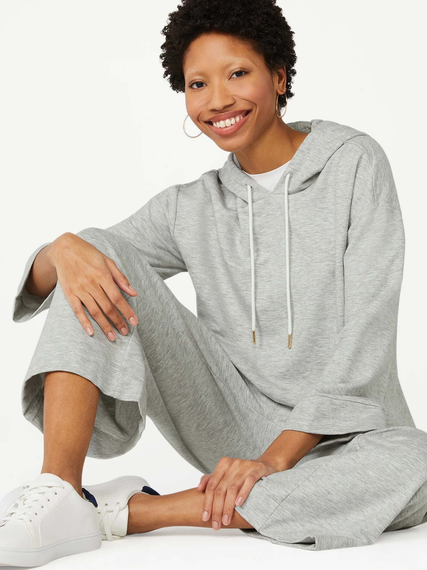 C. Wonder Women’s Fleece Drop Shoulder Hoodie | Walmart (US)