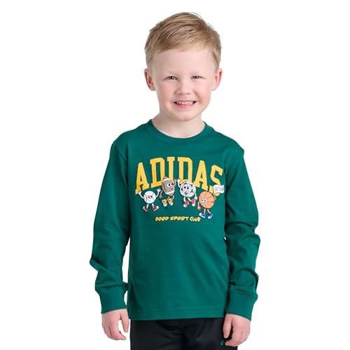 adidas Boys Long Sleeve Camo Tee | Short Sleeve T-Shirt, breathable, regular fit | Amazon (US)