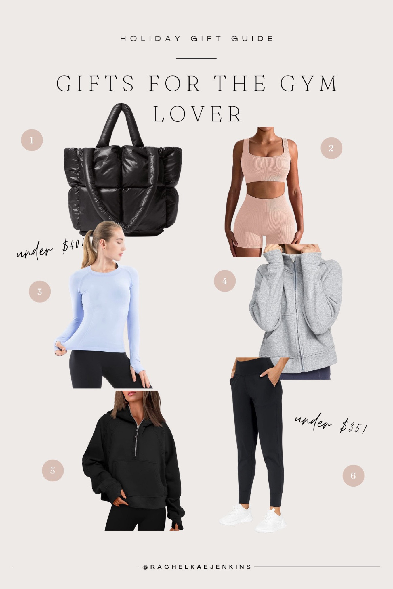 Gift guide for the gym lover in your life! 

#LTKSeasonal #LTKCyberweek #LTKHoliday