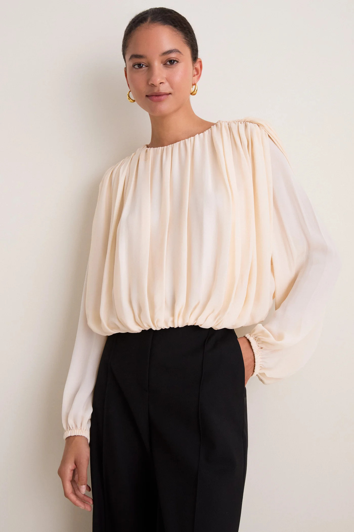 Oyster Frida Long Sleeve Top | Tuckernuck (US)