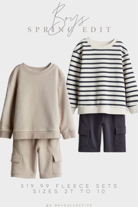 Loving these boys matching sets for Spring, takes the guessing work out of getting dressed.  

#BoysOutfits #SpringOutfits #BoysEasterOutfits #BoysSweatshirts #BoysShorts #Boysoutfits

#LTKfindsunder50 #LTKSeasonal #LTKkids