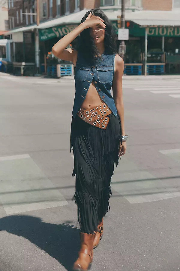 Tailored Denim Vest Top | Anthropologie (US)