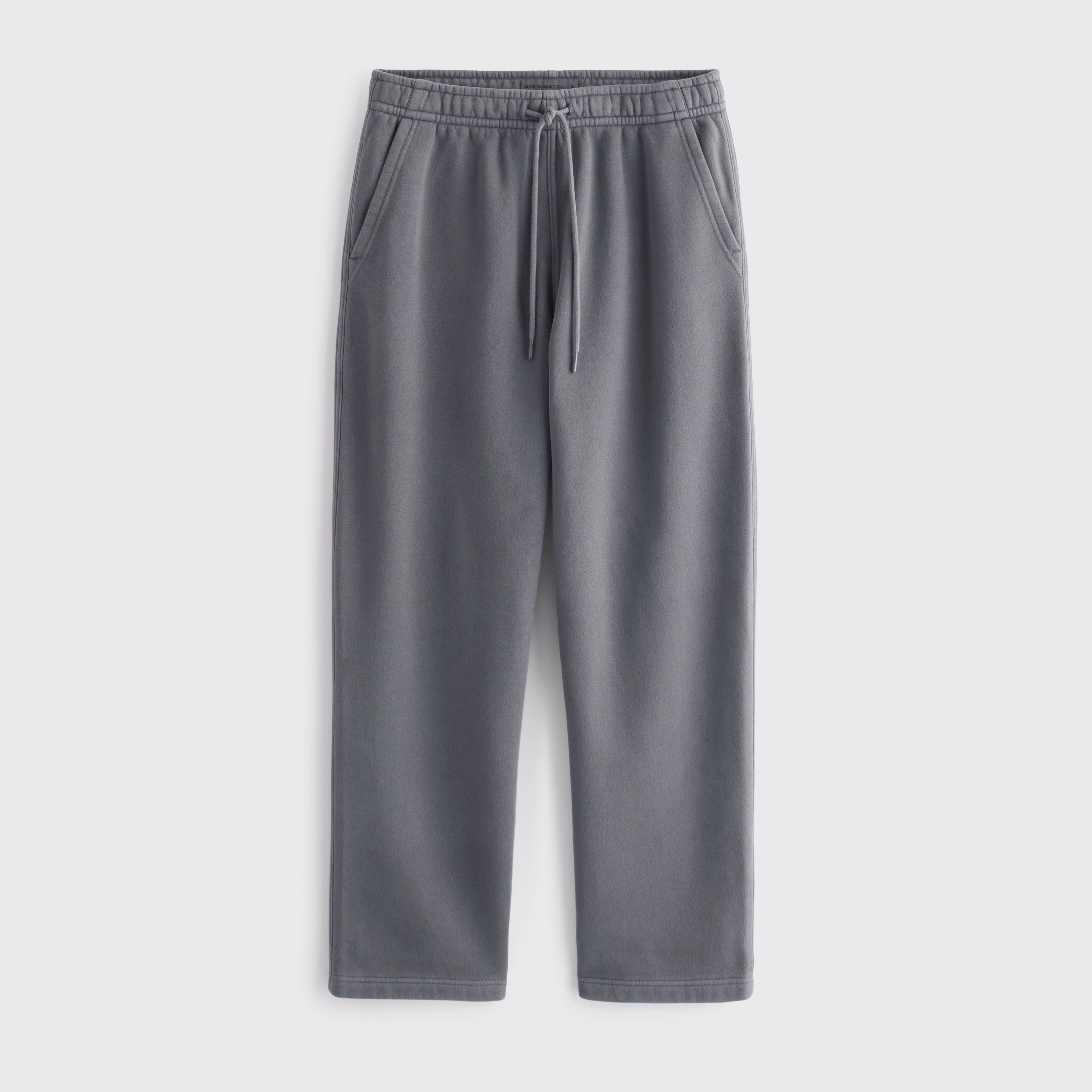 Essential Straight Open-Hem Sweatpant | Abercrombie & Fitch (US)
