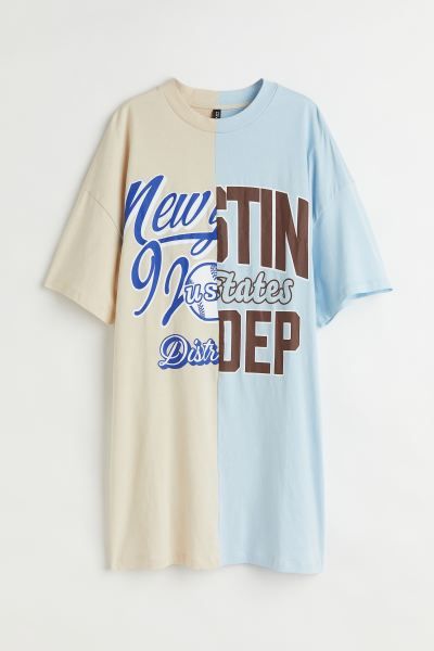 Oversized Printed T-shirt Dress | H&M (US + CA)