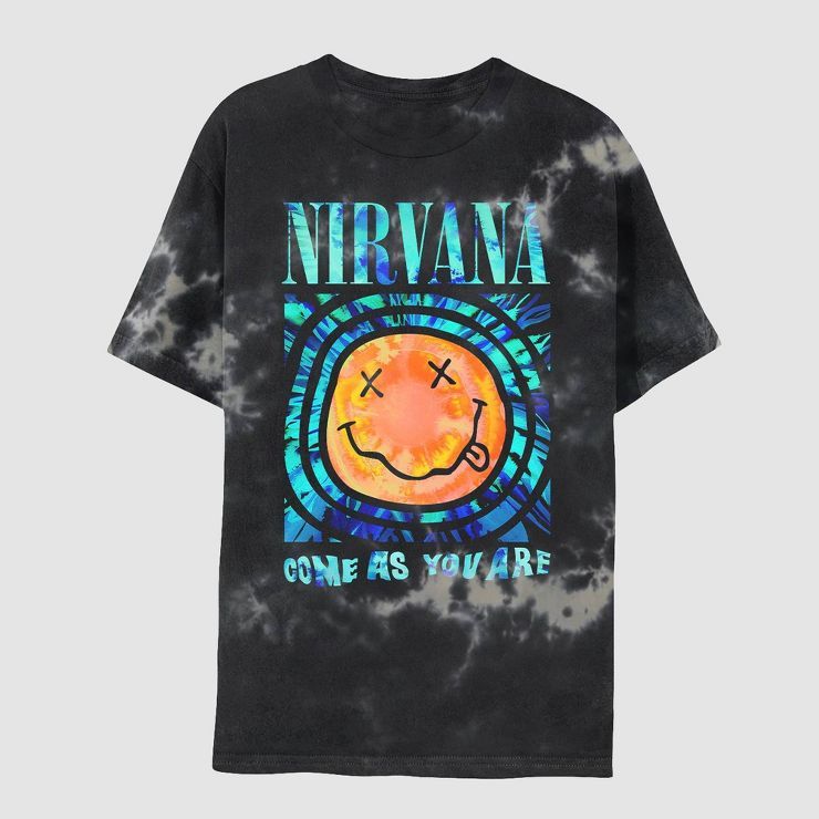 Men's Nirvana Short Sleeve Graphic T-Shirt - Black | Target