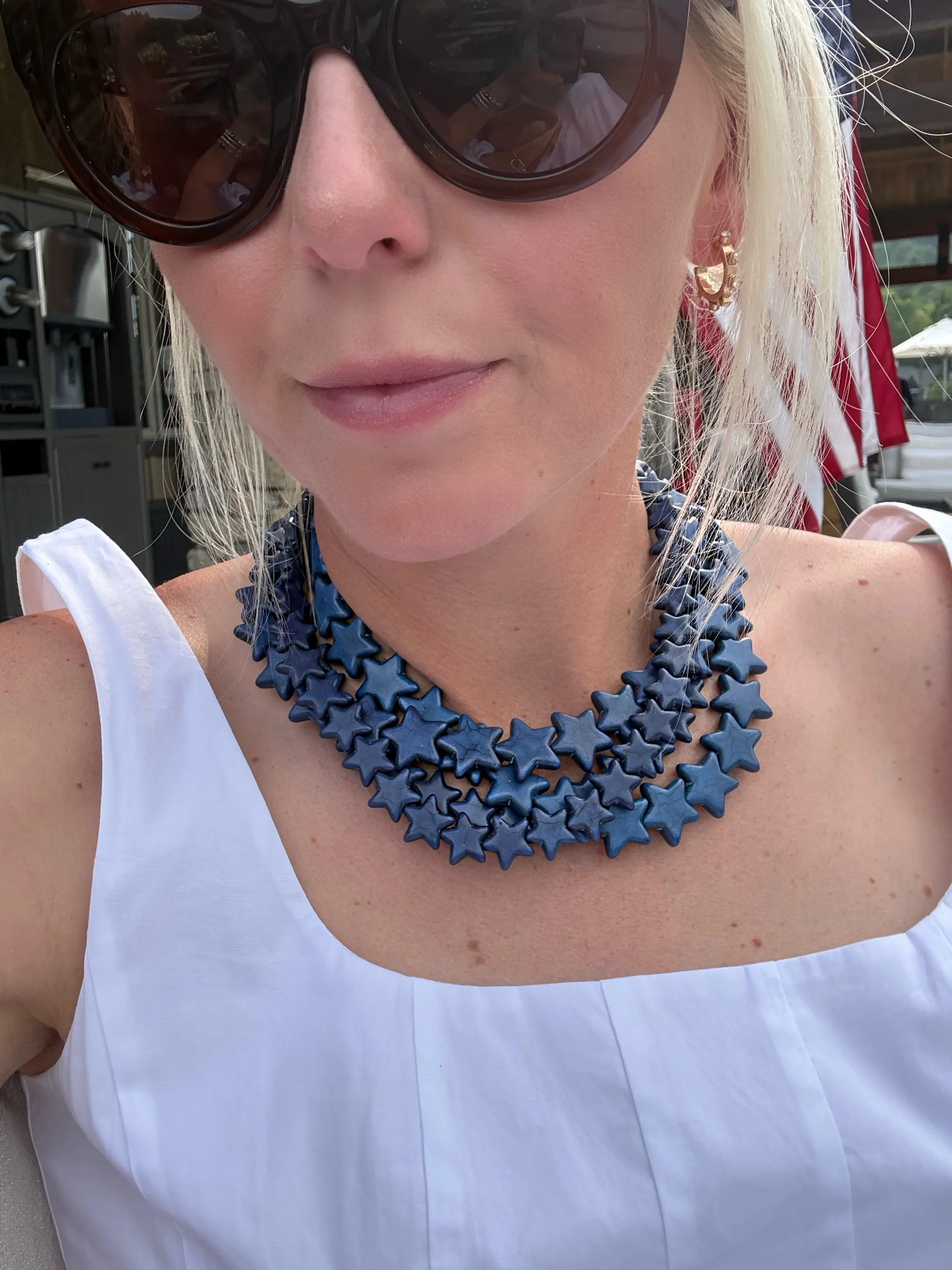 Star Necklace - Small - Navy | Smith and Co. Jewel Design