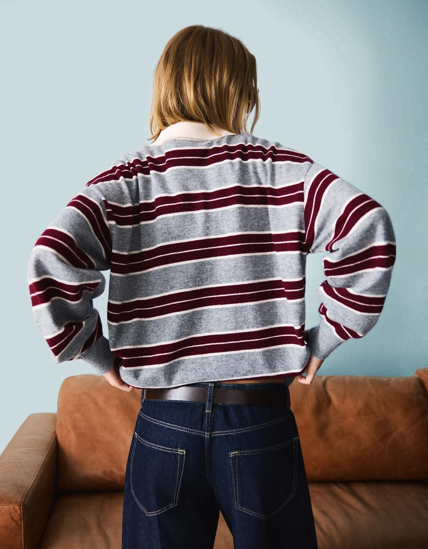 Polo collar sweater - BSK Teen | Bershka GB