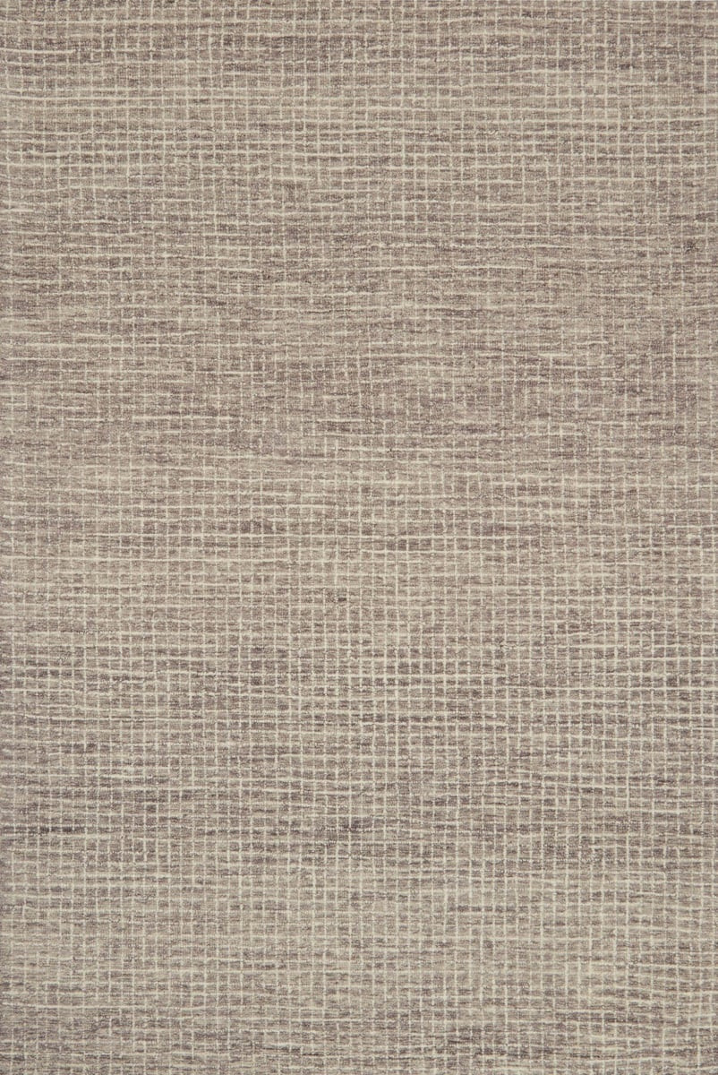 Giana Smoke Wool Handmade Checkered Area Rug | Rugs Direct