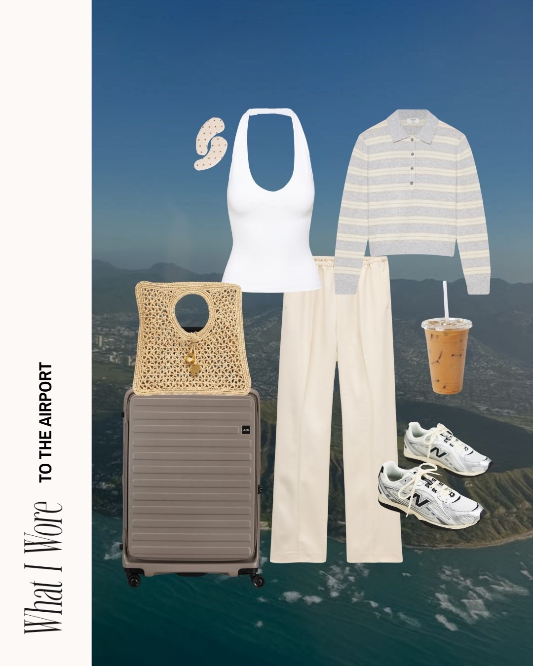 What I wore to the airport!! ✈️ 

Aritzia, J crew, Abercrombie, travel outfit inspo, Mexico, Hawaii outfit ideas, Europe, swimwear, Amazon finds, beach outfits, luggage, coffee run, daily wearr