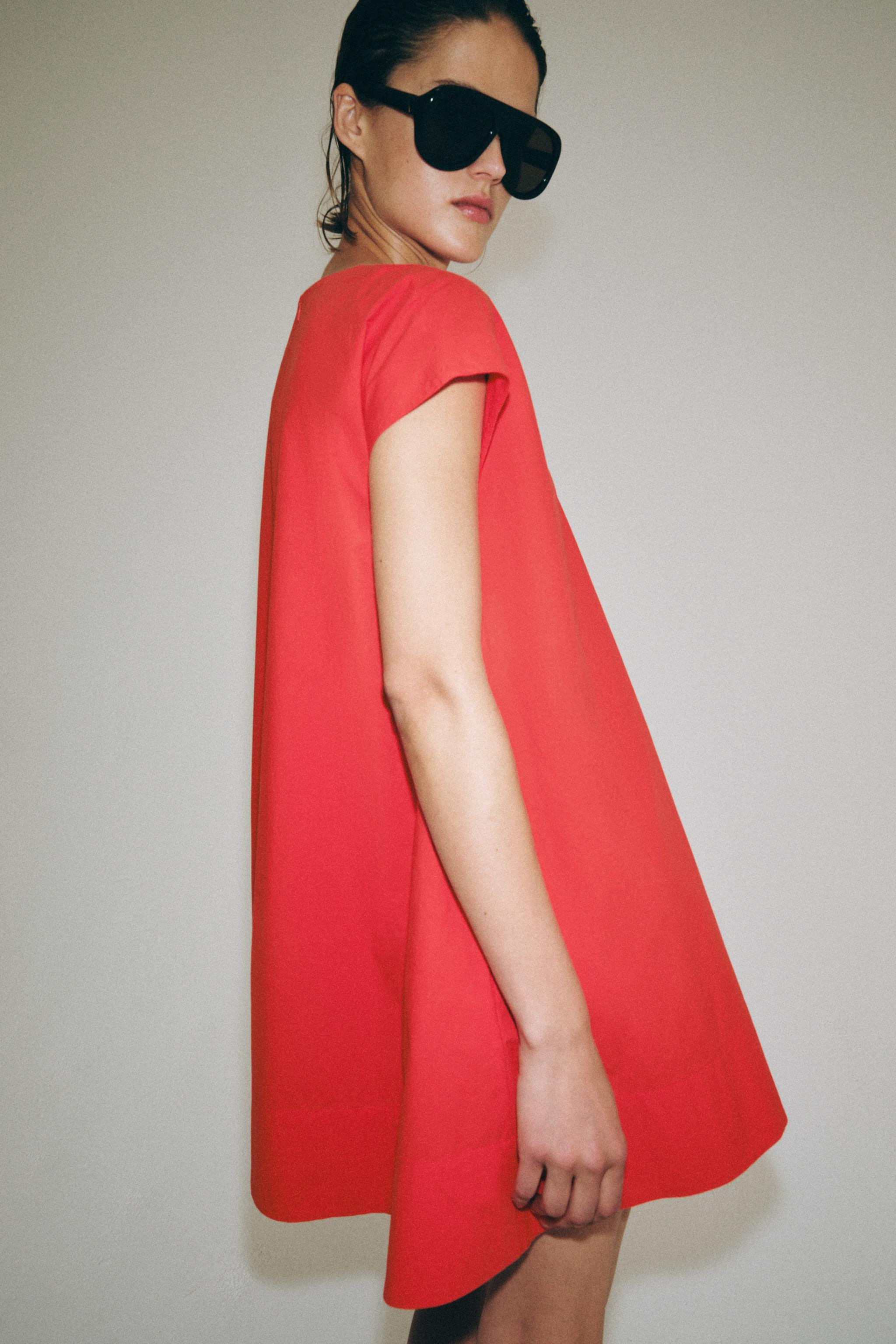 ZW COLLECTION POPLIN MINI DRESS | Zara US