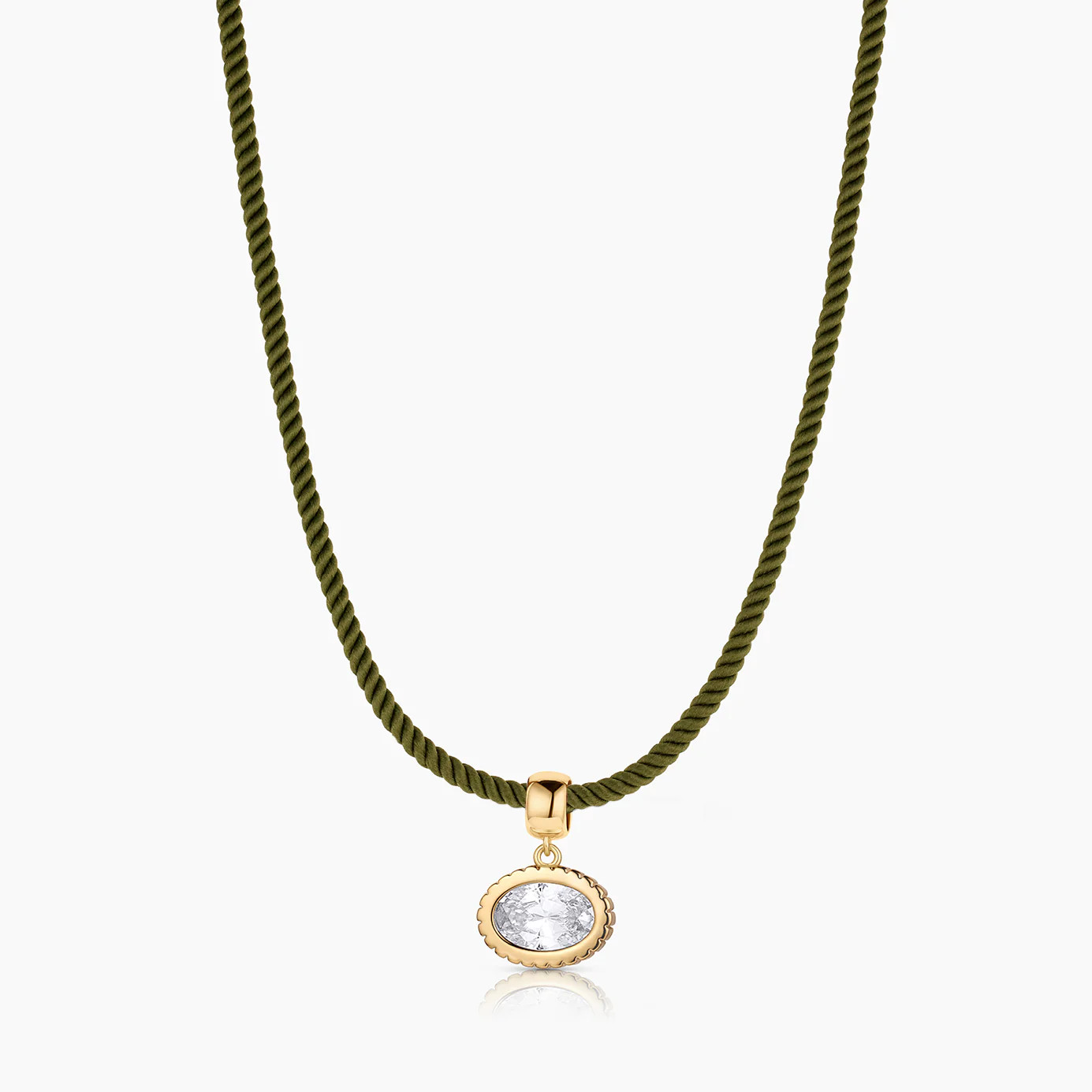 Nova Oval Cubic Zirconia Bail | Thatch