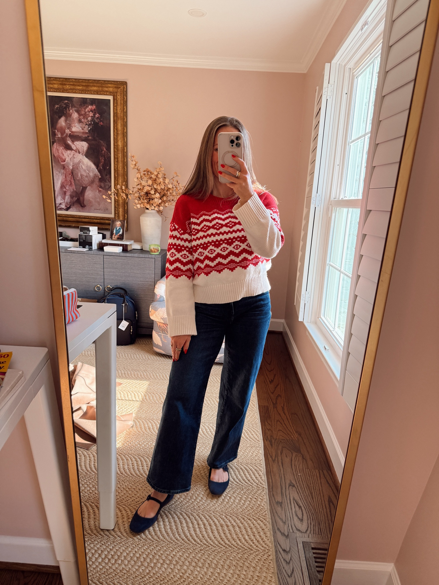 Fair Isle sweaters are filling my closet this winter and this one is so comfortable! I paired it with dark wash jeans and Mary Jane Flats.

#LTKSeasonal #LTKHoliday #LTKootd