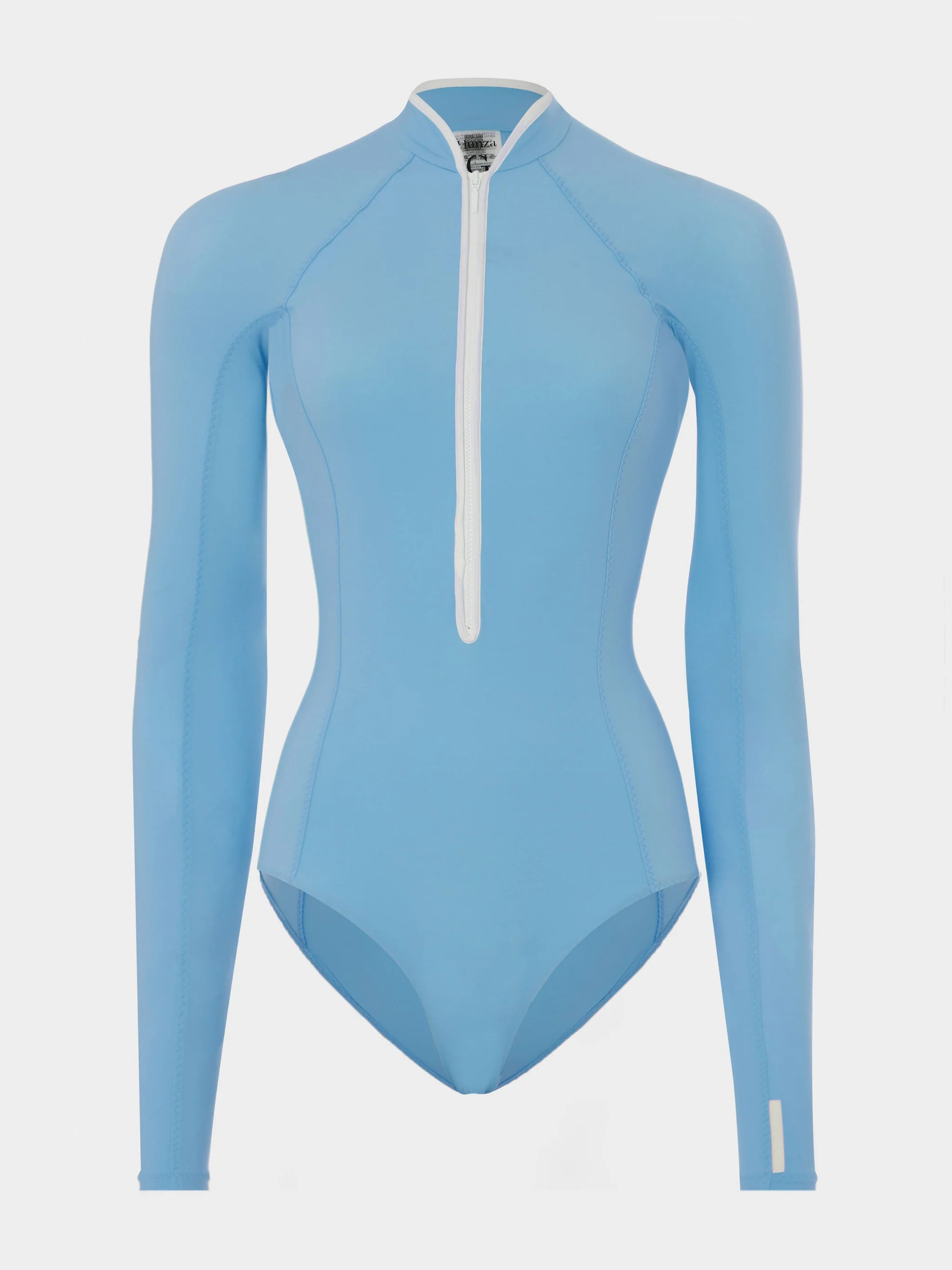 Tyra UPF 50+ Swim - Cornflower/White | HUNZA G