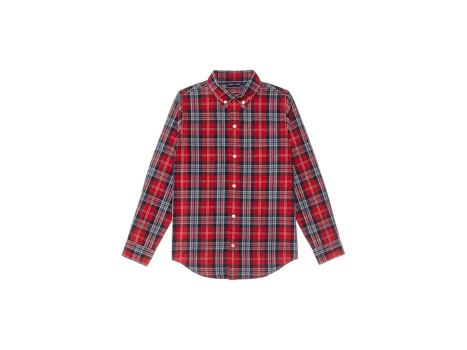 Janie and Jack Plaid Button-Down Top (Toddler/Little Kid/Big Kid) Boy's Clothing : 12 Big Kid, Cotton/Down | Zappos