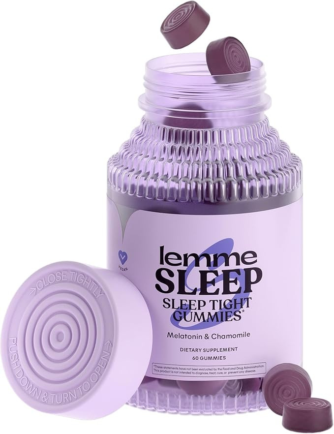 Lemme Sleep Gummies with 5mg Melatonin, Elderberry, Magnesium, L-Theanine, Chamomile and Lavender... | Amazon (US)