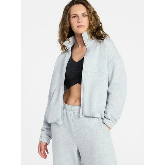 Athletic Works Women's Premium Fleece Active Jacket, Midweight, Sizes XS-4X | Walmart (US)