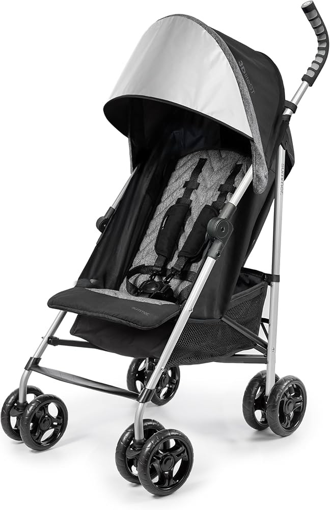 Summer Infant 3Dlite ST Convenience Stroller, Black & Gray - Lightweight Stroller with Steel Fram... | Amazon (US)