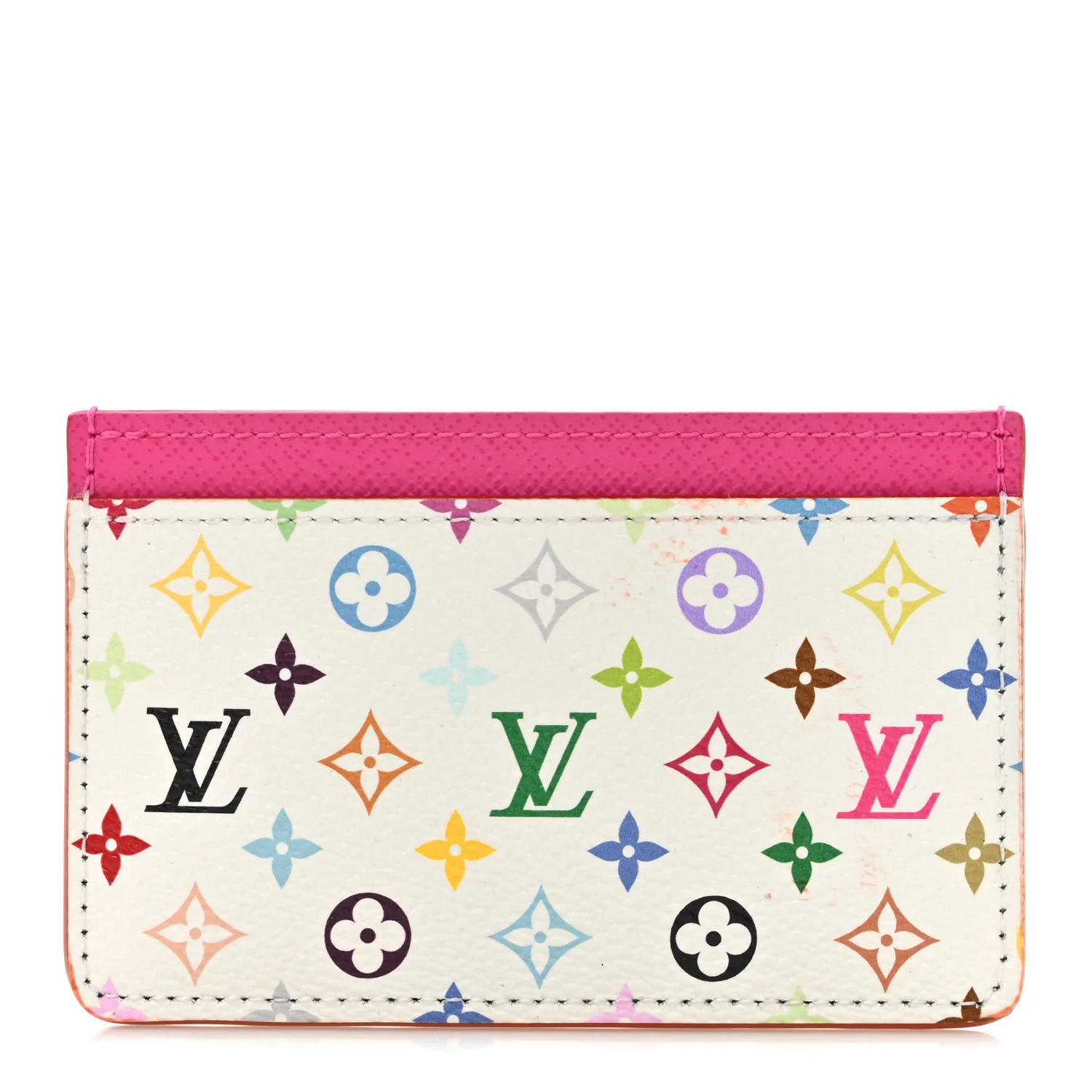 LV X TM Monogram Multicolor Card Holder Kawaii Pink | FASHIONPHILE (US)