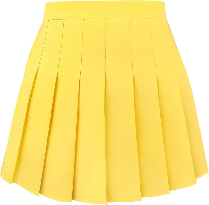 Pleated Skirt for Women Skater Skirt with Shorts Elastic Waist Plus Size Tennis Skirts | Amazon (US)