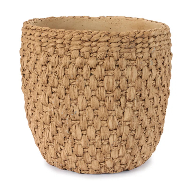 Woven Texture Cement Planter | Wayfair North America