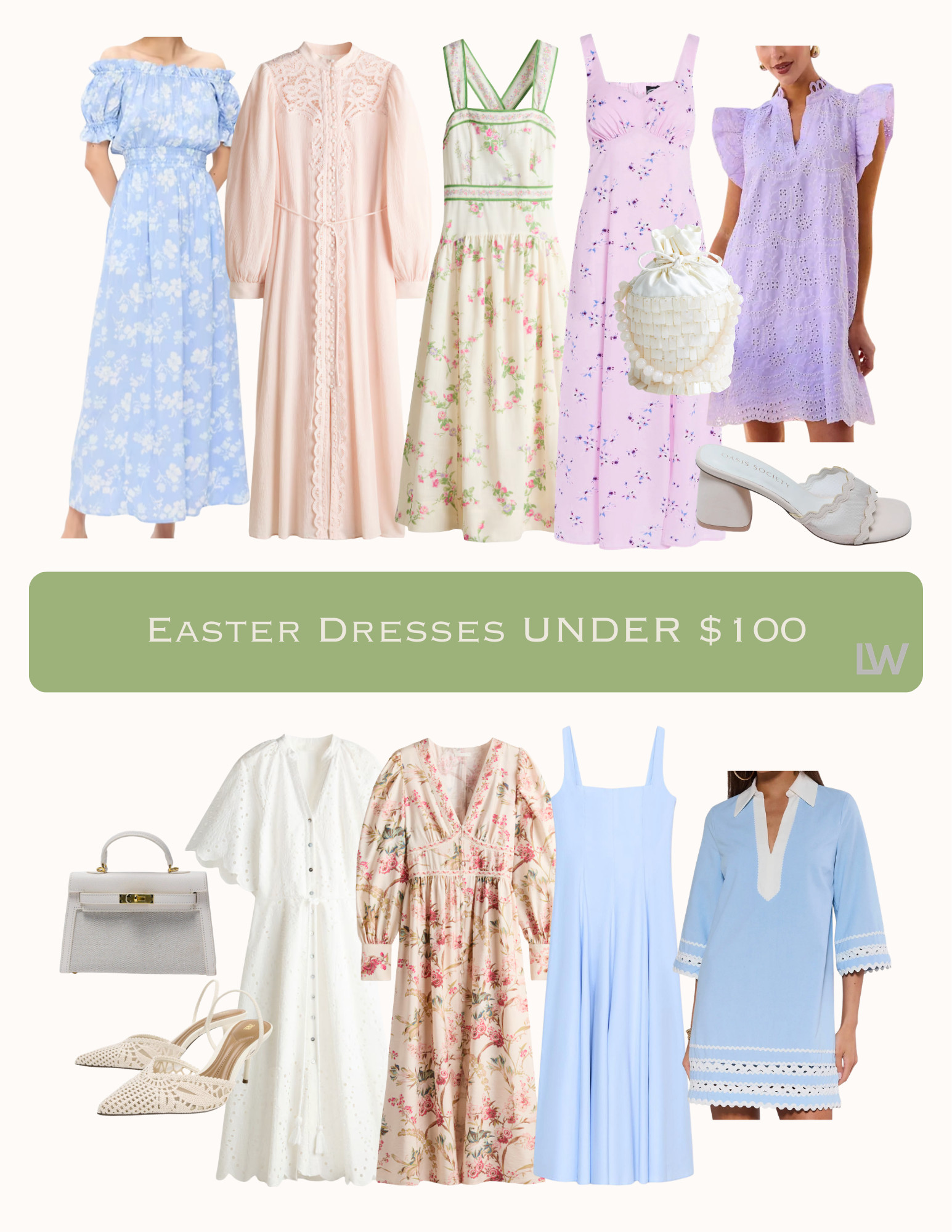 Good dress finds under $100! Perfect for Easter Sunday and Spring! 

 