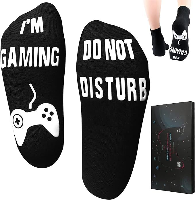 Do Not Disturb I'm Gaming Socks,Mens Gifts for Christmas Stocking Stuffers,Dad Birthday Gift For ... | Amazon (US)