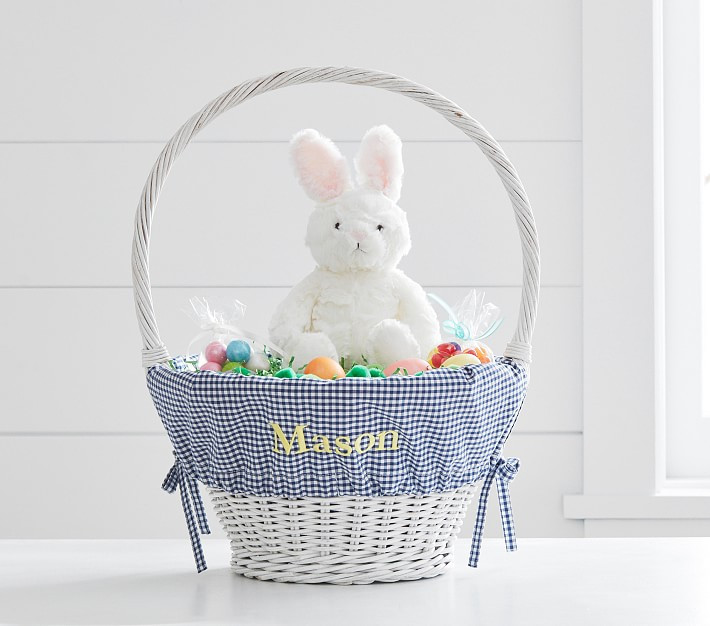 Gingham Easter Basket Liners | Pottery Barn Kids