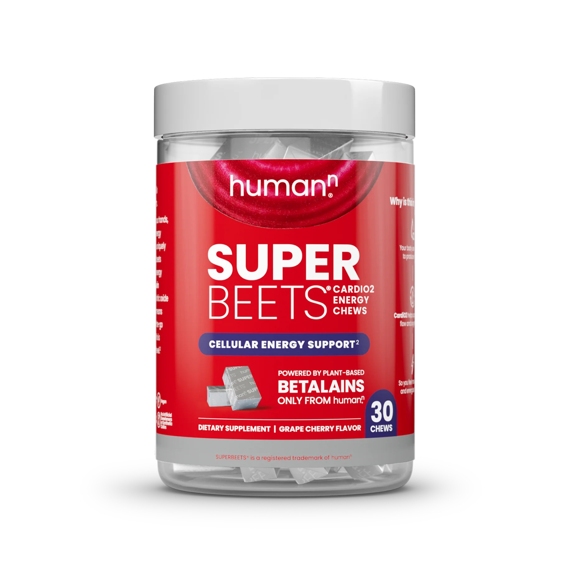 SuperBeets® CardiO2 Energy Chews | Humann | HumanN