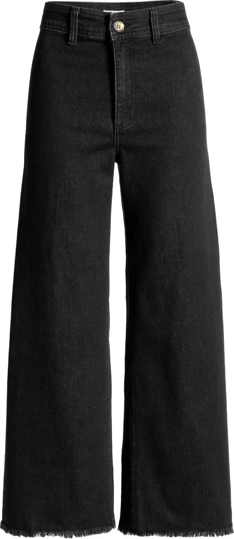 Free Fall Stretch Crop Wide Leg Jeans | Nordstrom