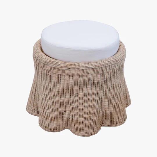 Harbour Island Small Round Ottoman | Dear Keaton