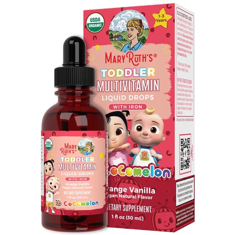 MaryRuth's Toddler Multivitamin Liquid Drops, Organic, 1 fl oz | Walmart (US)