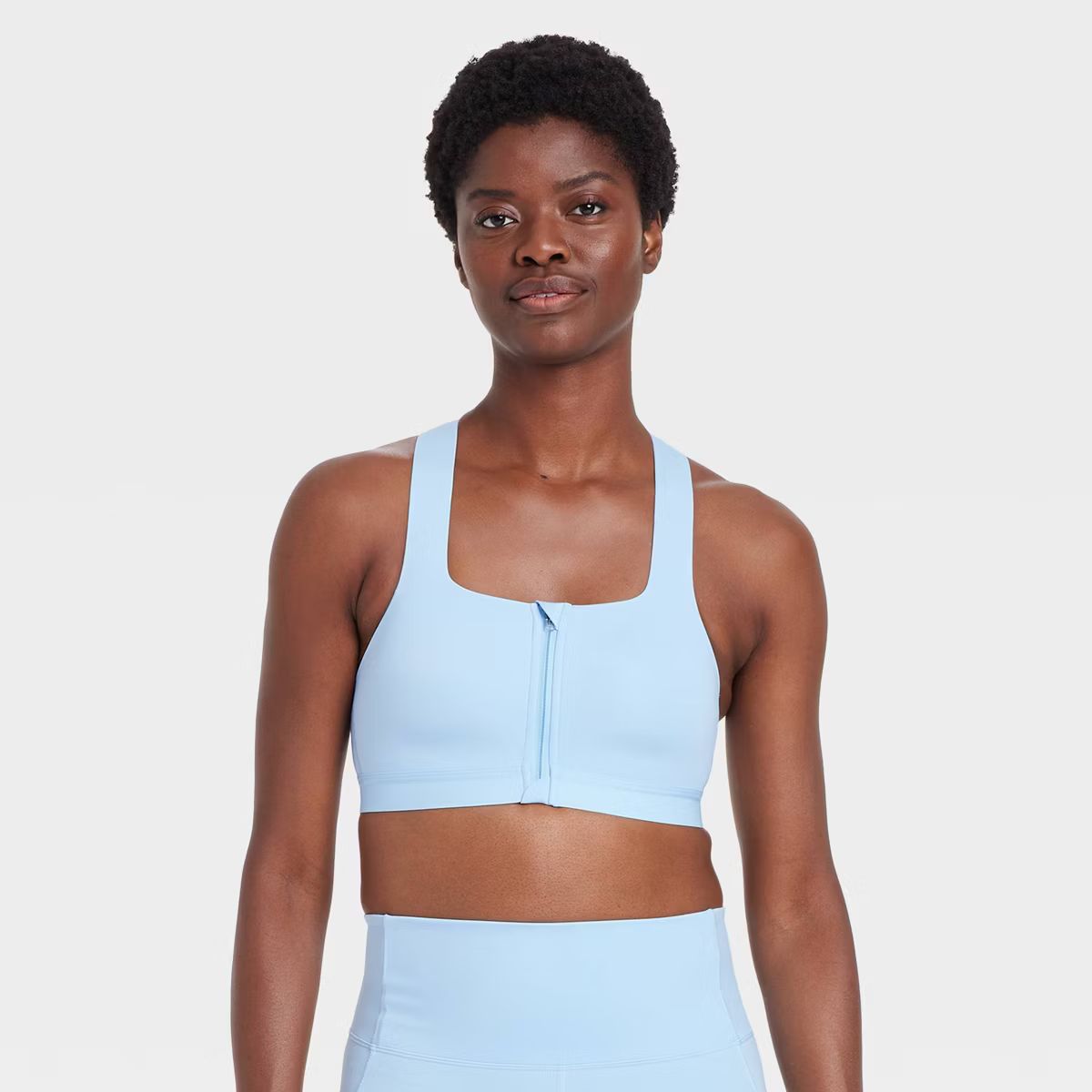 Women's Sculpt High Support Zip-Front Sports Bra - All In Motion™ | Target