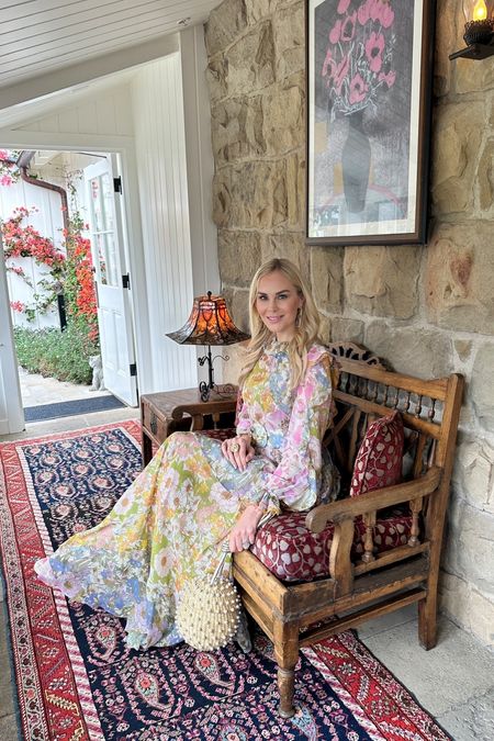 Montecito Memories! Back in our special place where Court and I were married 15 years ago!! Still as magical today as it was then!💖 🌸 💕 

This Zimmermann dress sold out but linking other Rainbow Maxi Dress favorites and woven summer bags! 

#LTKstyletip #LTKunder100