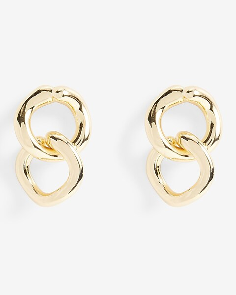 Small Organic Link Drop Earrings | Express