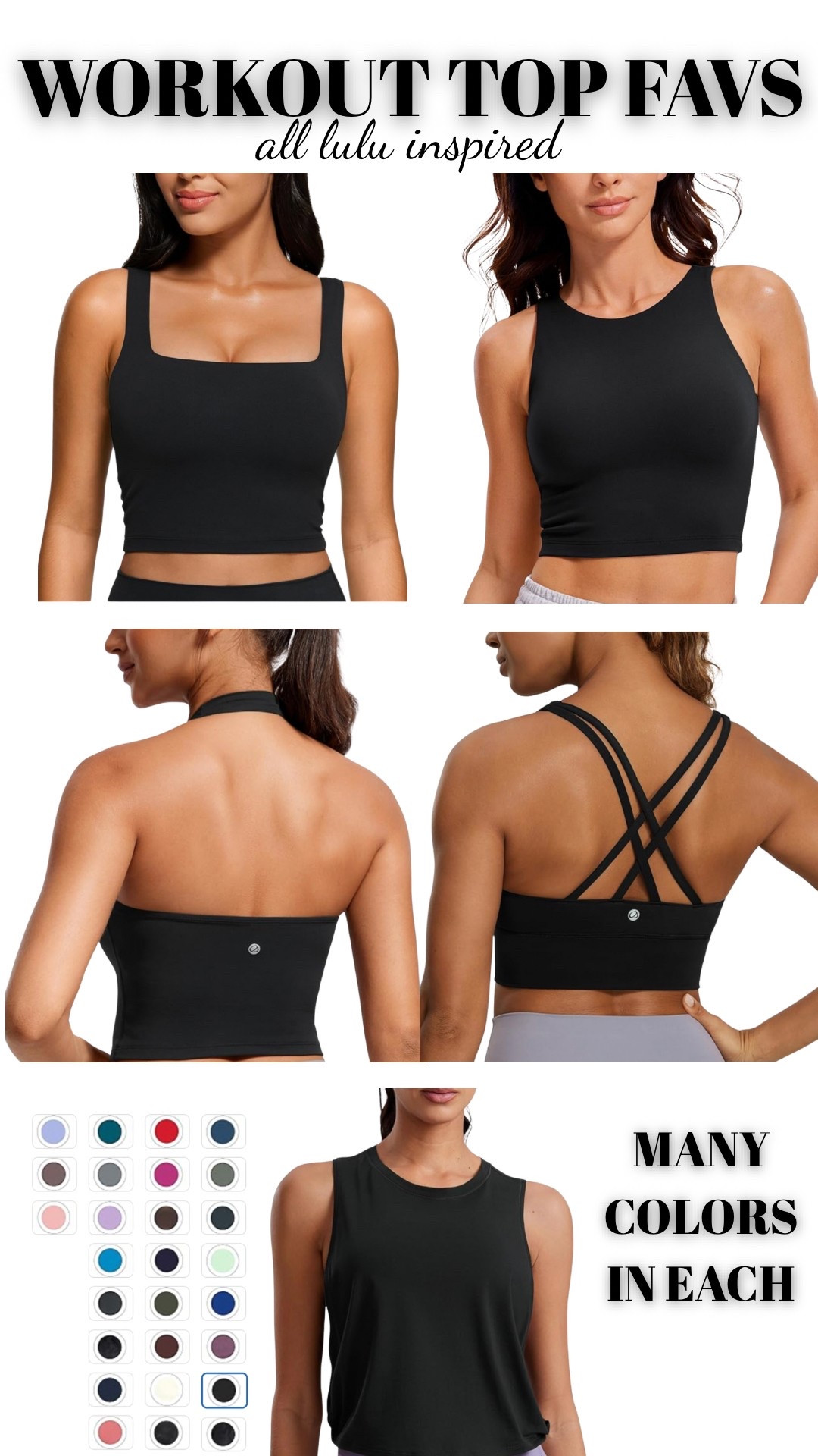 My favorite lulu inspired workout tops and tanks!🔥 

#LTKActive #LTKStyleTip #LTKFindsUnder50