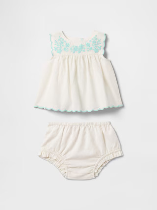 Baby Linen-Cotton Outfit Set | Gap (US)