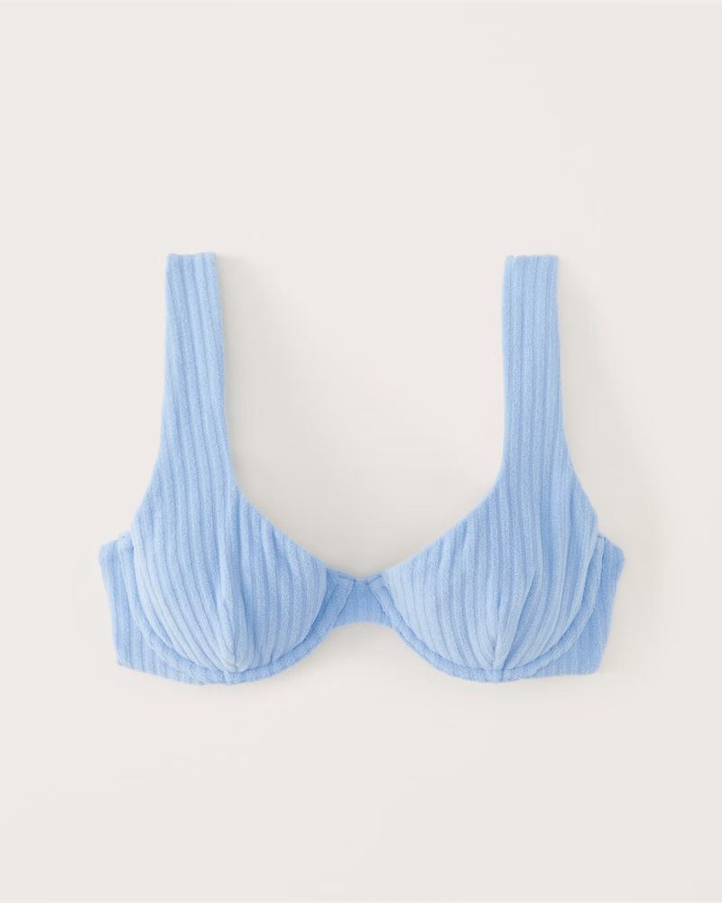 Women's Terry Wide Strap Underwire Bikini Top | Women's New Arrivals | Abercrombie.com | Abercrombie & Fitch (US)