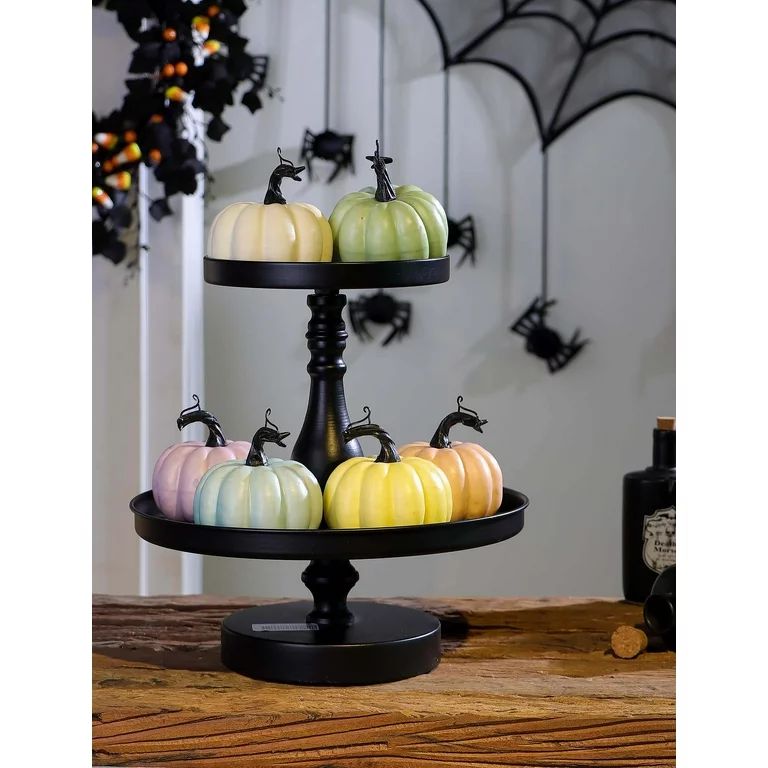 Way to Celebrate 12-Piece Halloween Miniature Pumpkins, Pastels | Walmart (US)
