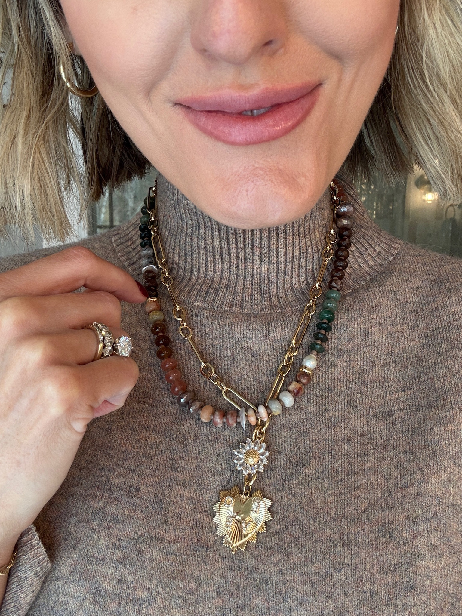 Love this necklace combo! The earthy tones are so pretty! 



Loverly grey, winter outfit, accessories, jewelry 

#LTKStyleTip #LTKSeasonal