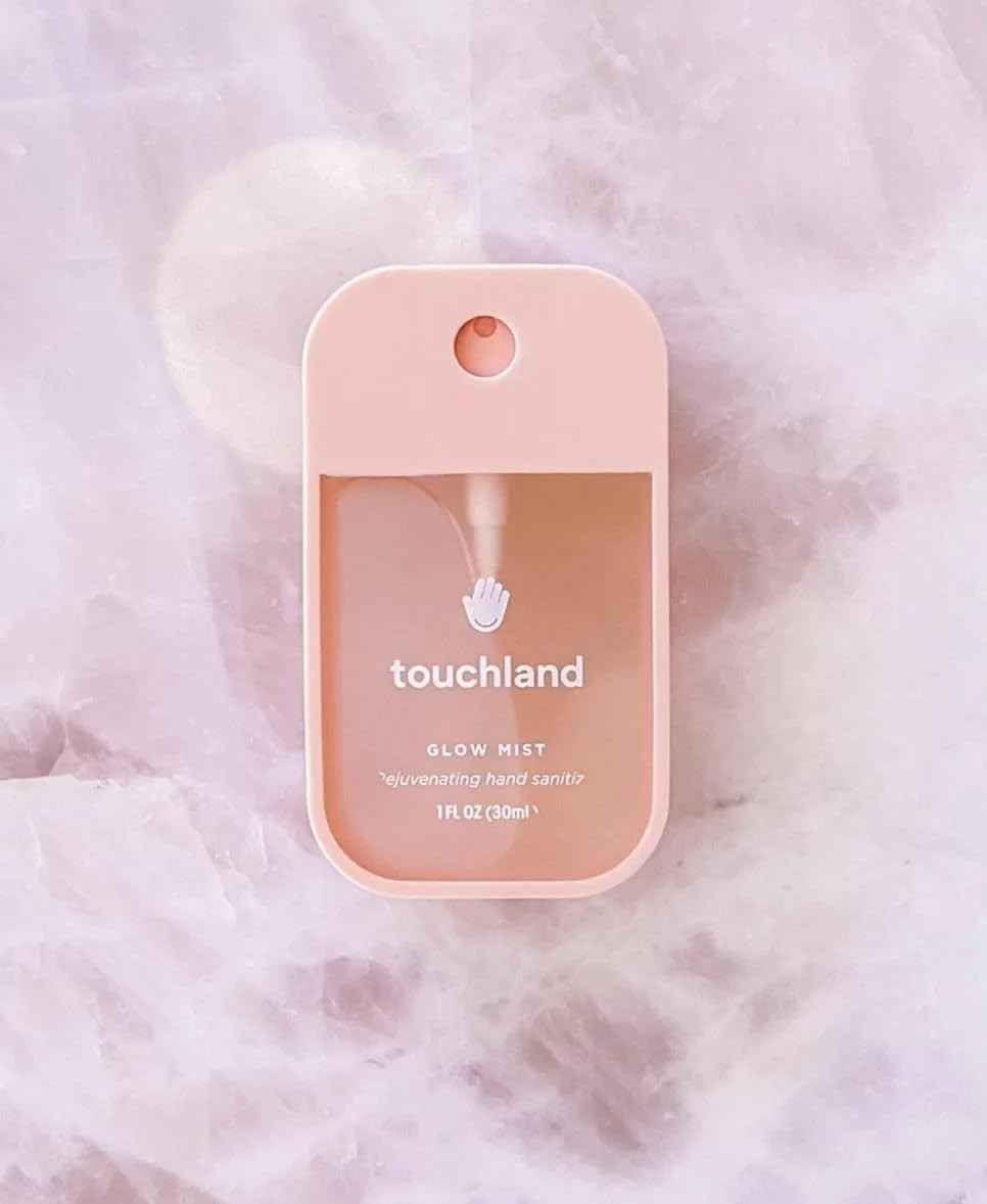 Touchland Glow Mist Revitalizing Hand Sanitizer Spray, Rosewater scented, 1FL. OZ. Travel Size | Amazon (US)