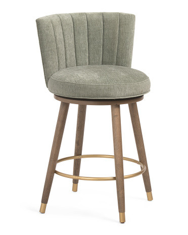 20x36 Tori Swivel Velvet Counter Stool | TJ Maxx