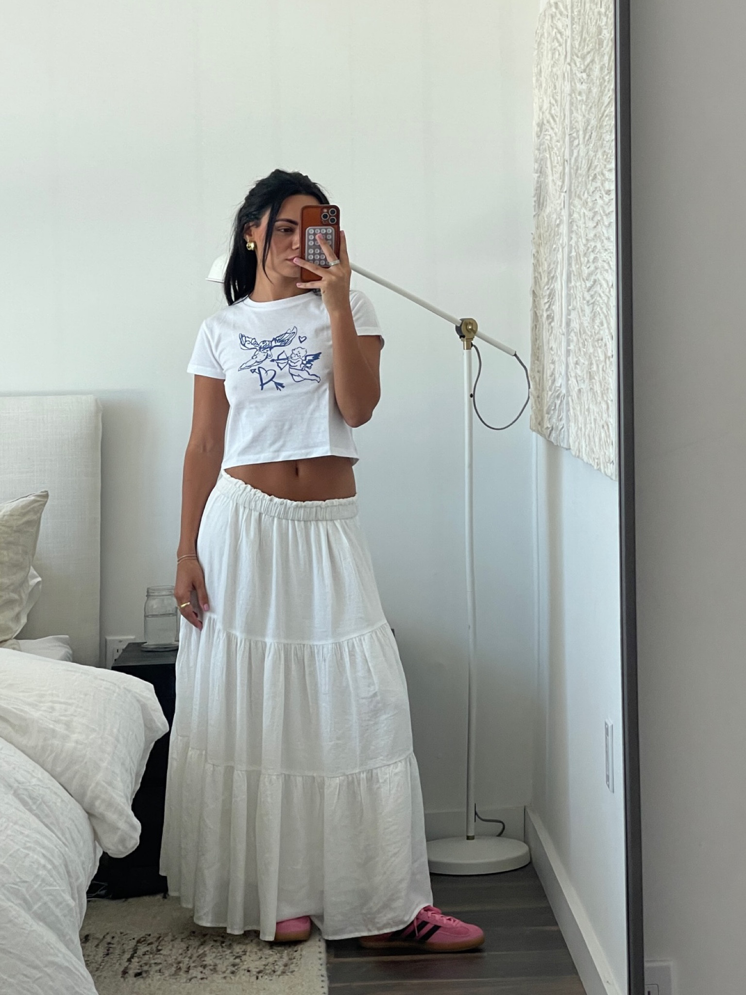 fall transitioning ootd princess polly baby tee and white maxi skirt + pink adidas 

#LTKSeasonal #LTKstyletip #LTKfindsunder50