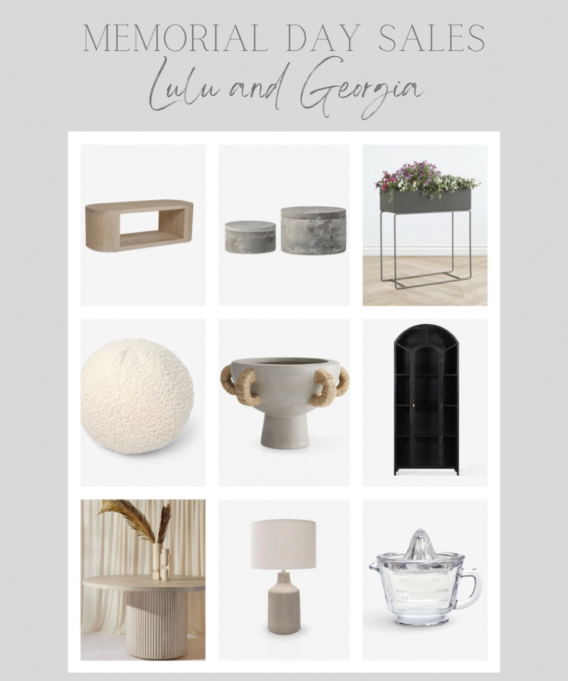 Memorial Day Sales | Lulu & Georgia 

#LTKhome #LTKsalealert