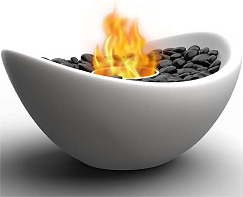 Vizayo Tabletop Fire Pit Bowl - 11 x 5.3 inch Indoor Outdoor Table Top Firepit - Use Gel Fuel Cans,  | Amazon (US)
