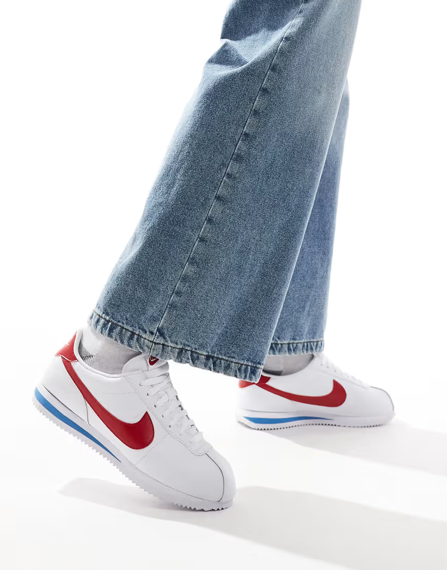 Nike Cortez sneakers in white and red | ASOS (Global)