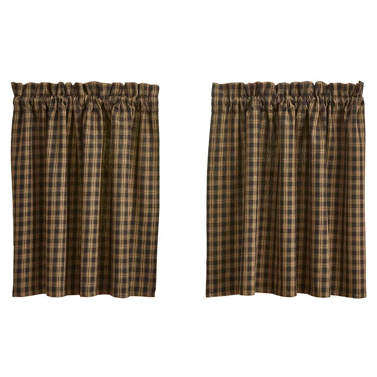 Park Designs Sturbridge Window Tiers - Black | Walmart (US)