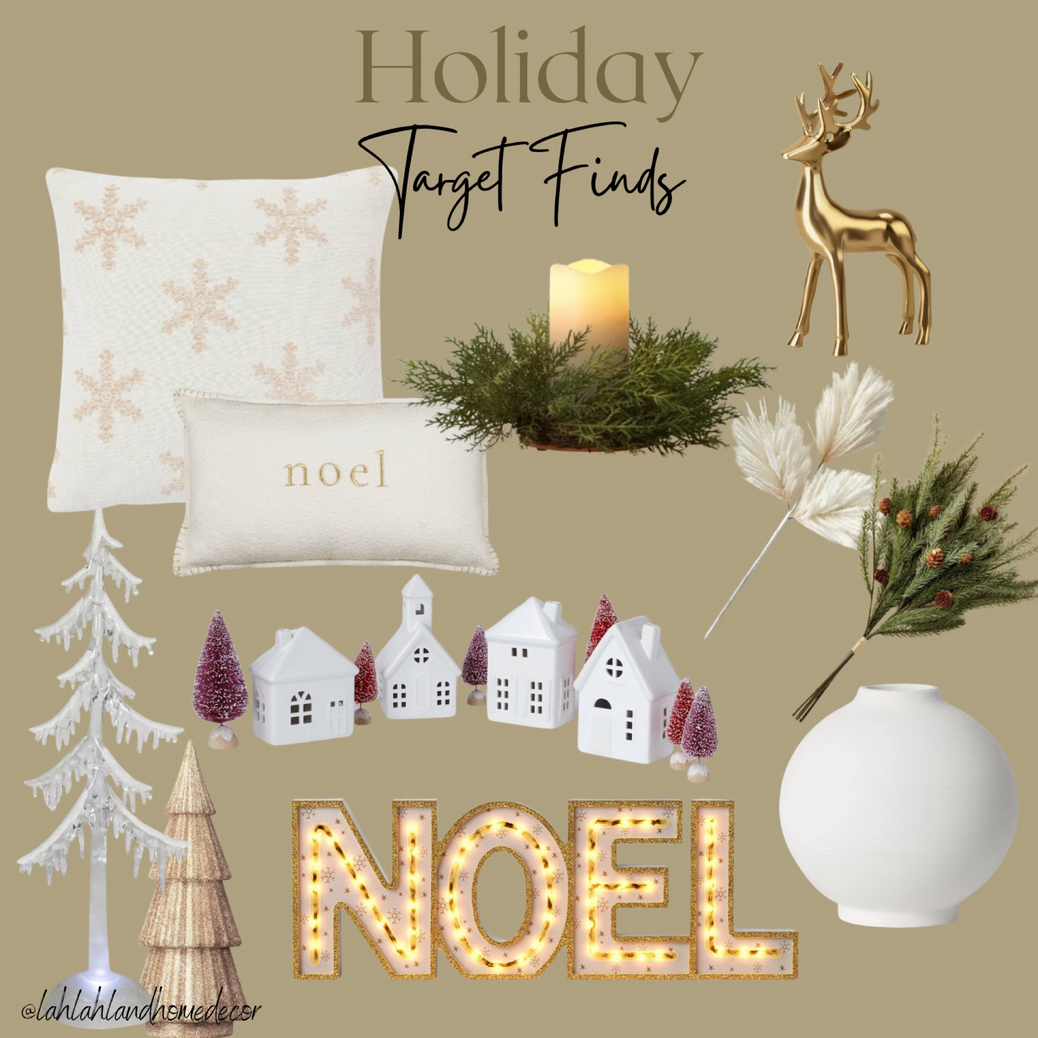 Target Holiday Finds! @Target #targethome | christmas throw pillows | gold | white | reindeer | christmas tree decor | christmas flowers florals 

#LTKSeasonal #LTKSaleAlert #LTKHoliday